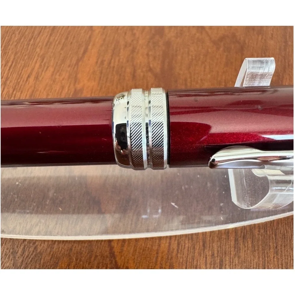 Cross Bailey Red Lacquer with Chrome Trim Rollerball Pen